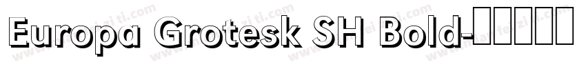 Europa Grotesk SH Bold字体转换